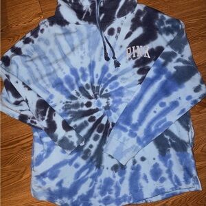 PINK Victoria's Secret Blue Tie-Dye Sweater